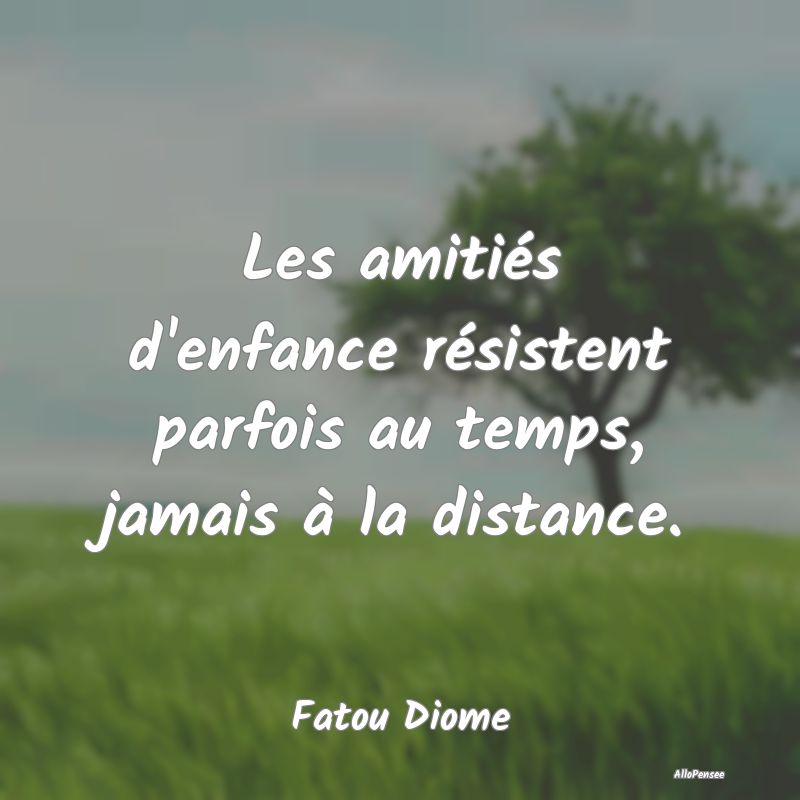 Les amitiés d