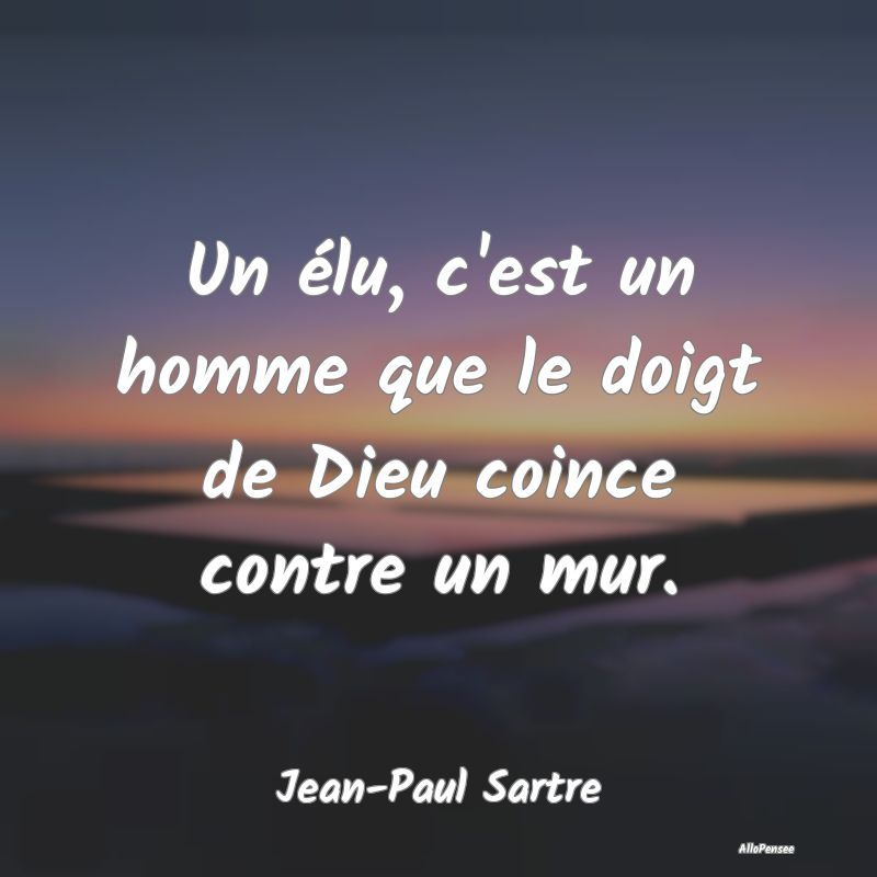Un élu, c