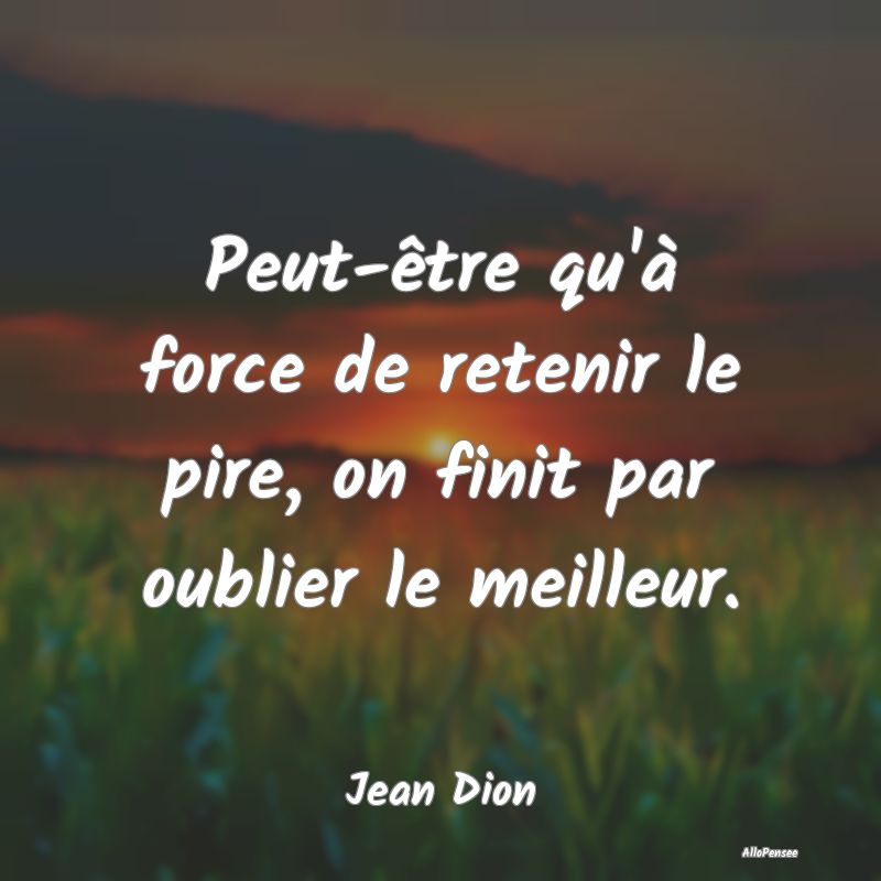 Peut-être qu