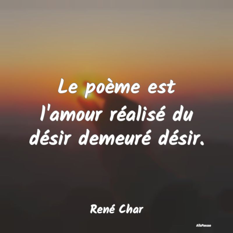 Le poème est l