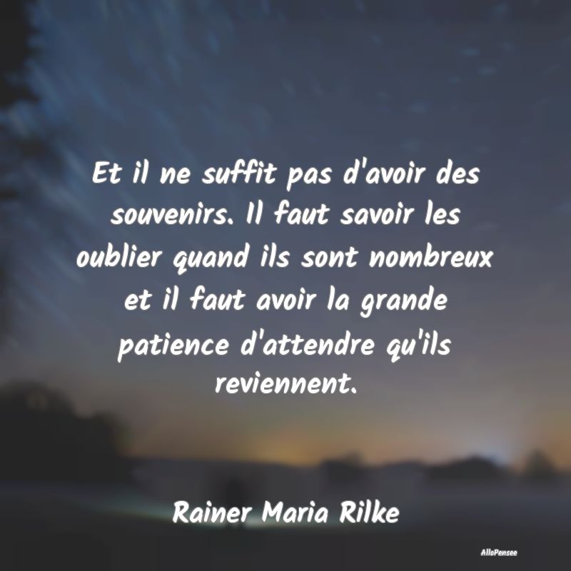 Et il ne suffit pas d