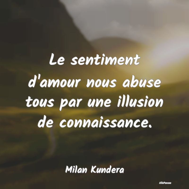 Le sentiment d