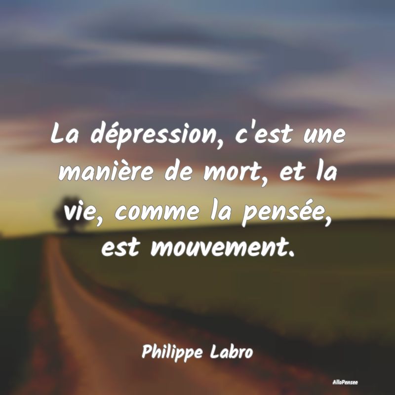 La dépression, c