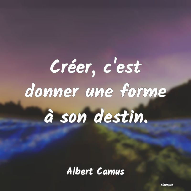 Créer, c