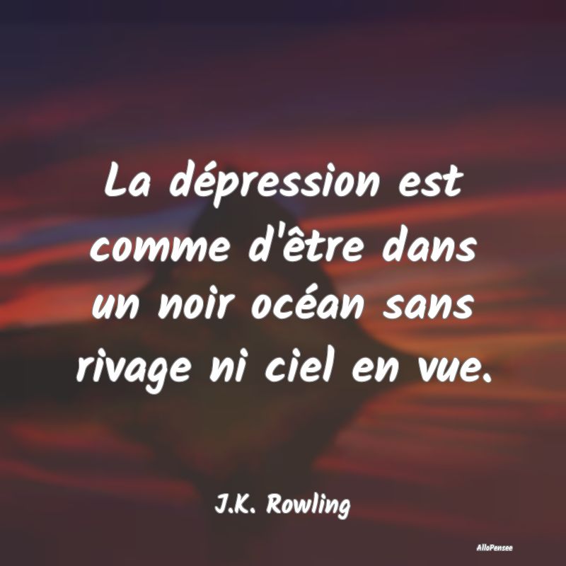 La dépression est comme d