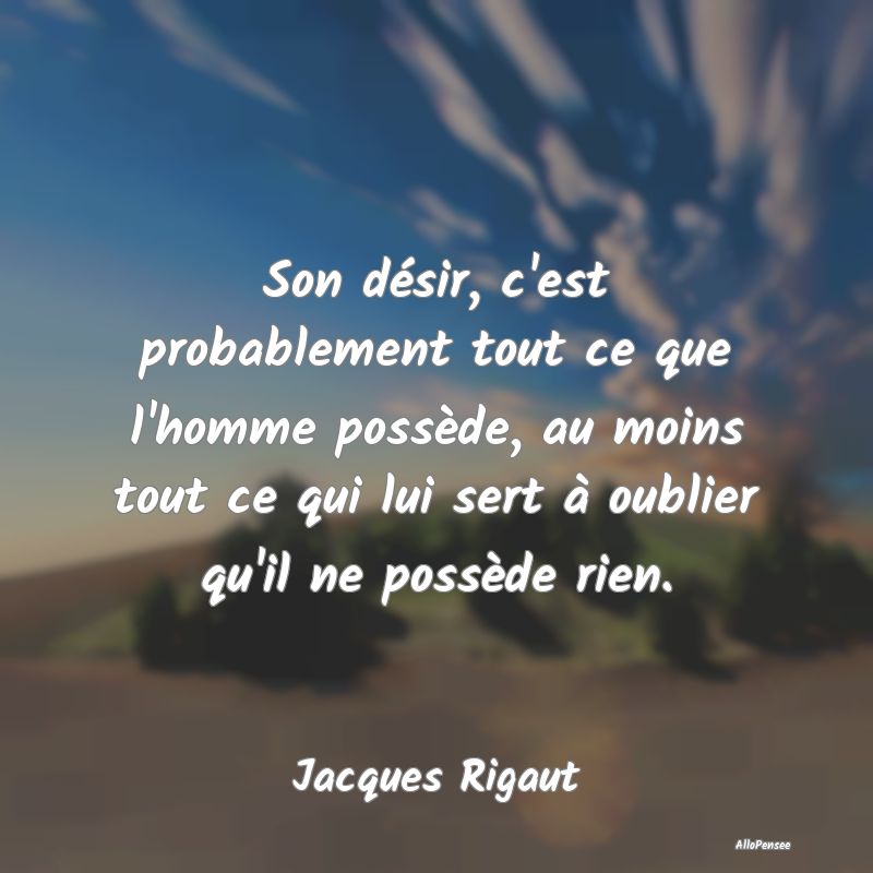 Son désir, c