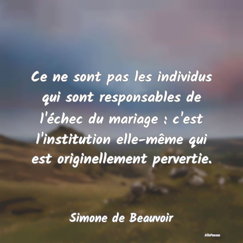 Ce ne sont pas les individus qui sont responsables de l