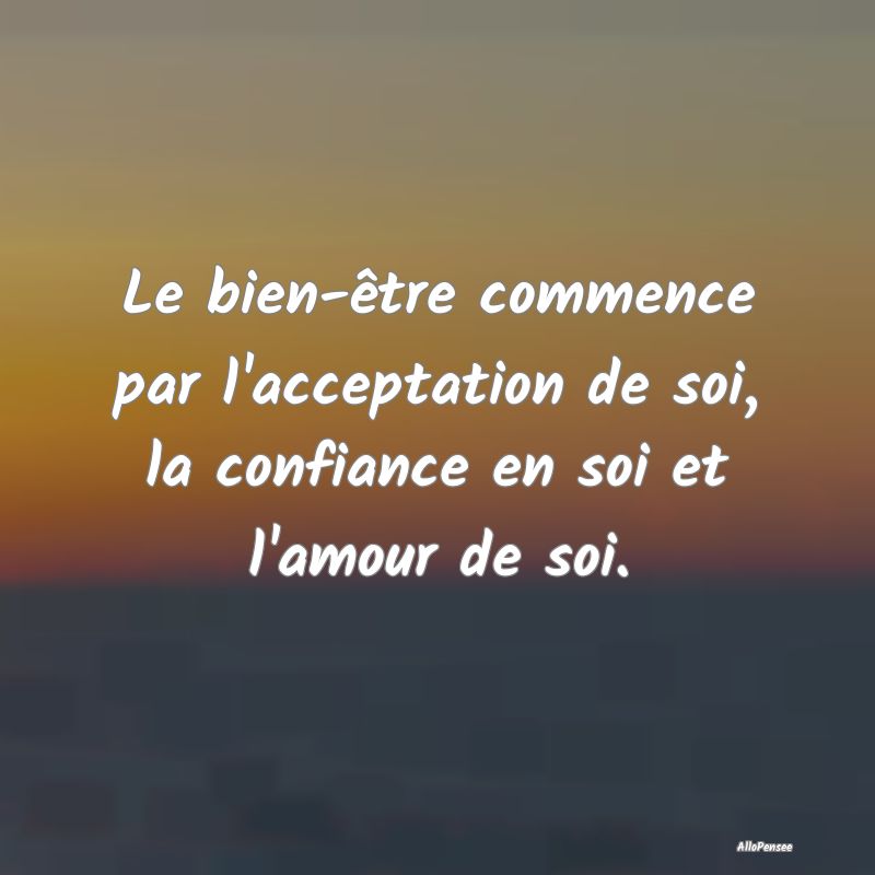 Le bien-être commence par l