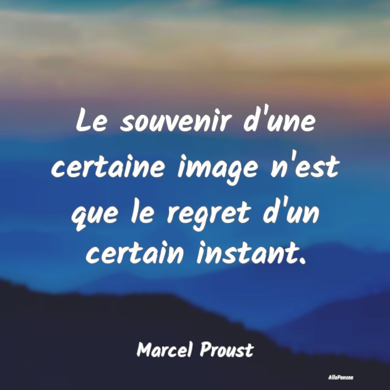 Le souvenir d