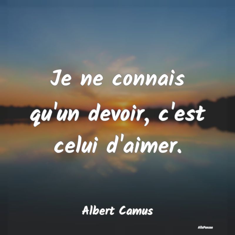Je ne connais qu