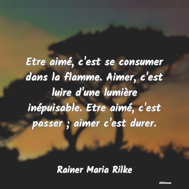 Etre aimé, c