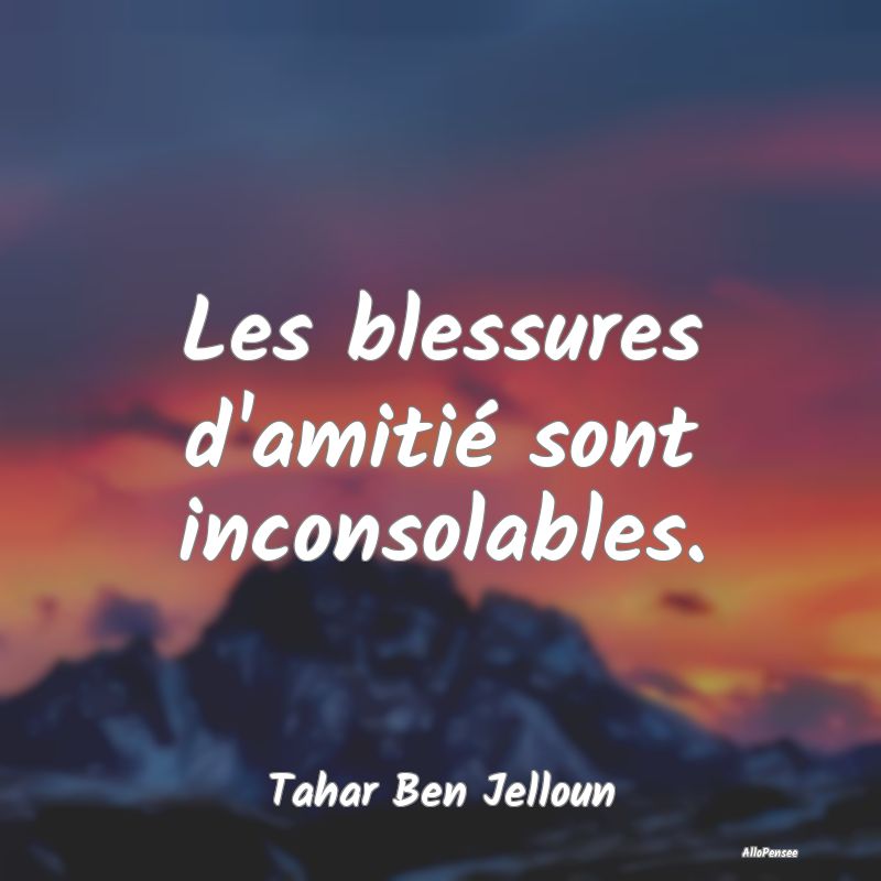Les blessures d