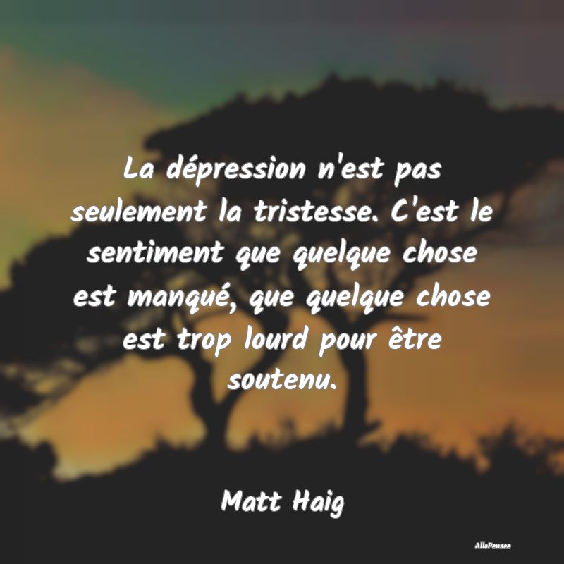La dépression n