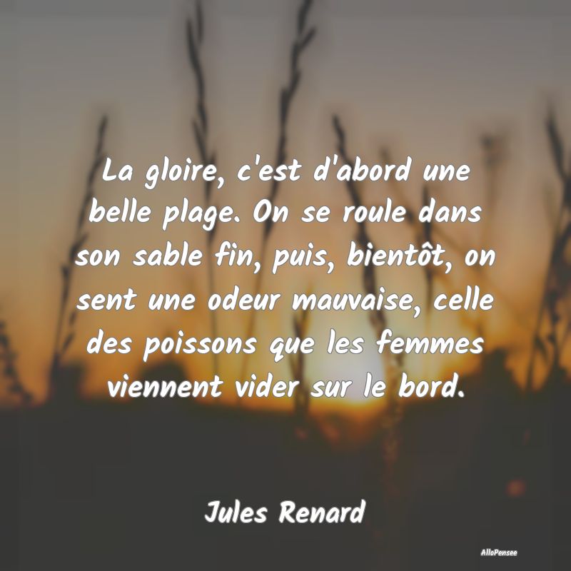 La gloire, c