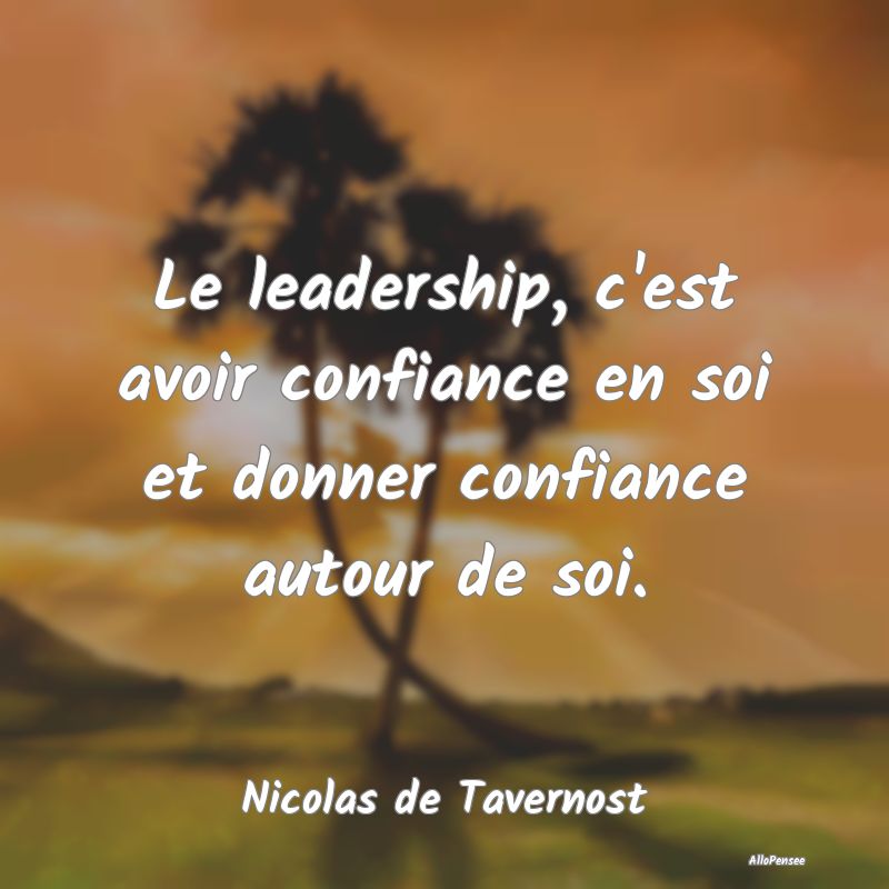 Le leadership, c