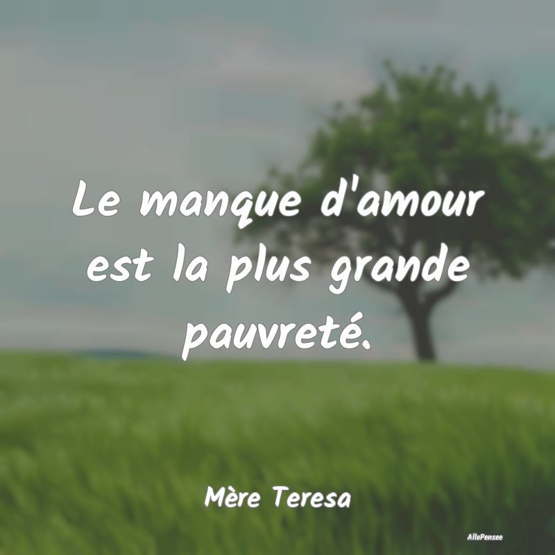 Le manque d
