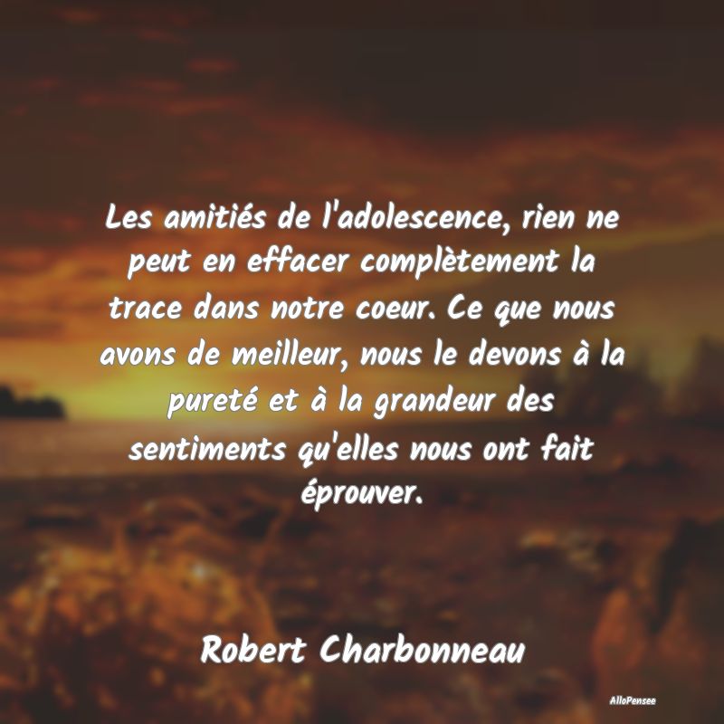 Les amitiés de l