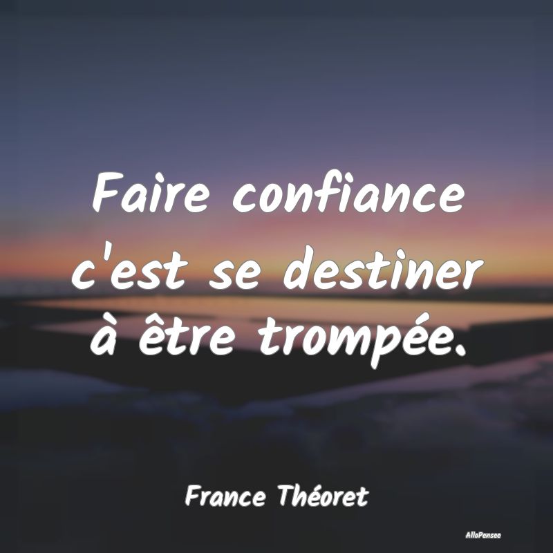 Faire confiance c