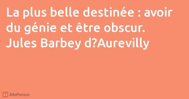 citation Jules Barbey d'Aurevilly