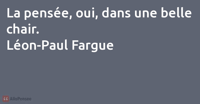 citation Léon-Paul Fargue