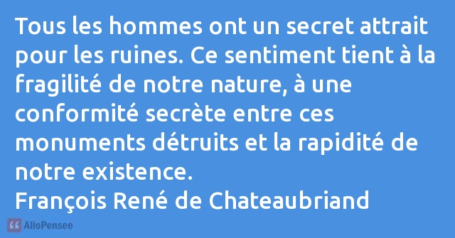 citation François René de Chateaubriand