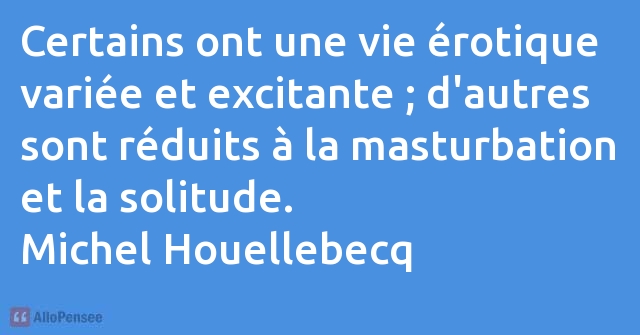 citation Michel Houellebecq
