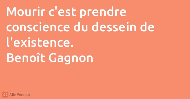 citation Benoît Gagnon