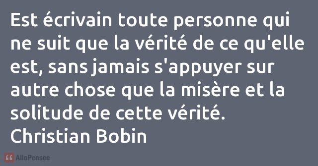 citation Christian Bobin