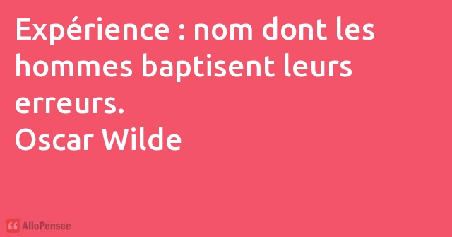citation Oscar Wilde