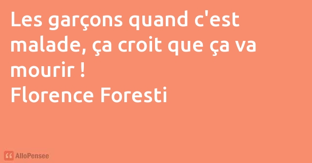 citation Florence Foresti